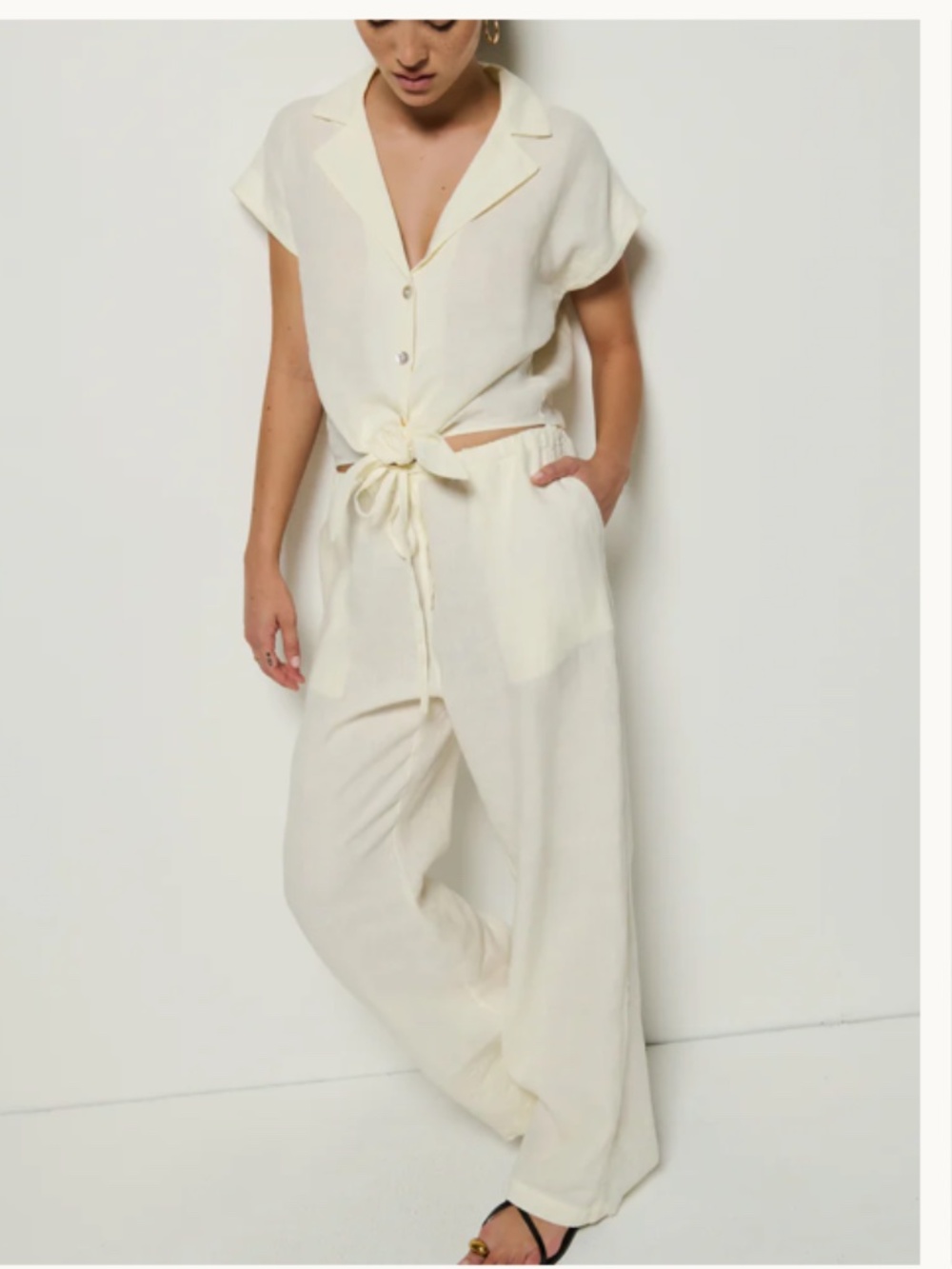 (NWT!) Nation LTD "Lucia" Tie Waist Linen Pant